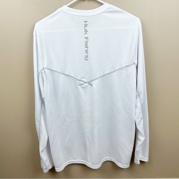 HUK Mens Icon X Pocket Shirt Long-Sleeve Performance Fishing Shirt Size Medium - Picture 2 of 6